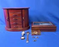 Mele & Co. Armoire, Watches & Assorted Men's Accessories