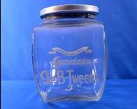 Vintage Glass Advertising Display Jars