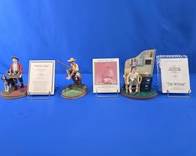 (3) Norman Rockwell Collectible Figurines