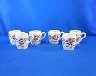 (6) Nasco Springtime Ceramic Mugs