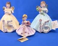 (3) Josef Originals Ceramic Figurines
