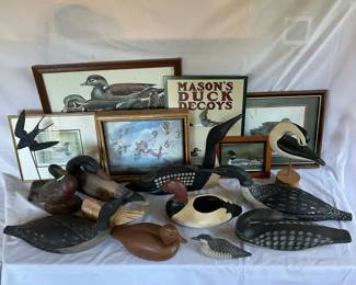 Vintage Wooden Duck Decoys Duck Wall Art