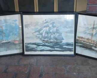 006 Signed Paul N. Norton Watercolor Paintings