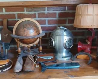 Italian Zodiac Table Top Globe, Pewter Livorno Ice Bucket