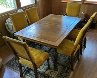 Vintage Steul Sons Kitchen Table With 6 Chairs