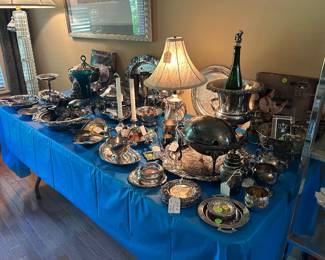 Silver plate serving ware