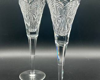 Waterford Millennium Series Crystal Toasting Flutes