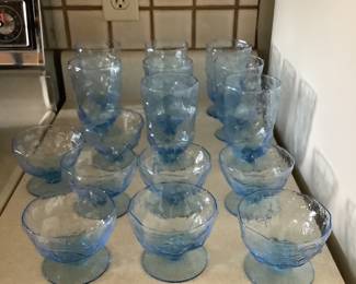 Vintage blue glasses