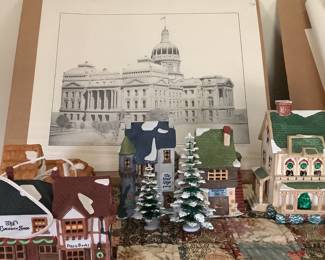 Christmas village, Indianapolis posters