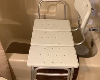 Over the tub shower chair, nearly new