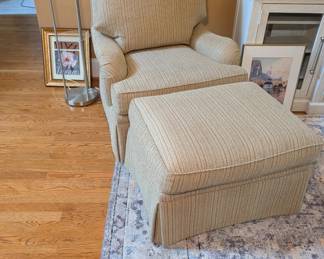 Arm Chair with Ottoman