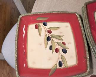 Clay Art "Antique Olive" Dish Set
