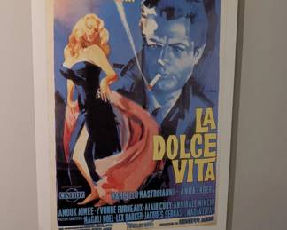 La Dolce Vita Movie Poster Reproduction