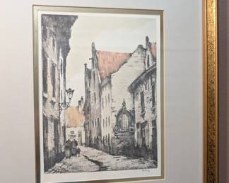 Roger Hebblinck Belin Etching