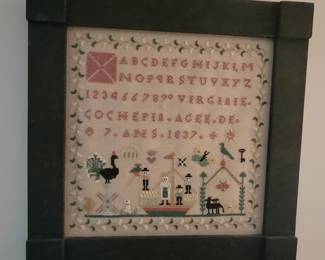 Cross-Stitch Sampler - Pattern "Little Virginie 1837"