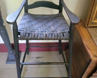 Early American Ladderback High Chair