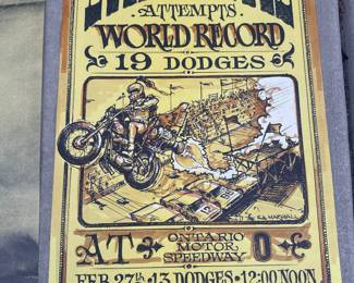 Original Evel Knievel motorcycle ephemera