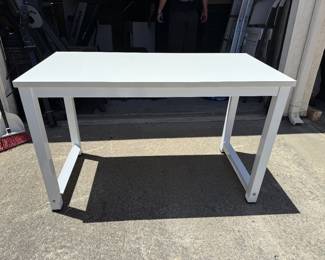 IKEA bookshelves, and desks