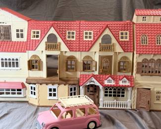 doll houses, barbies, toys, legos, etc.