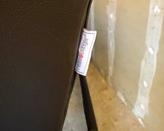 Faux Leather reclining futon w/power outlets