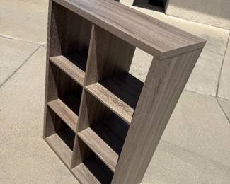 IKEA bookshelves, and desks