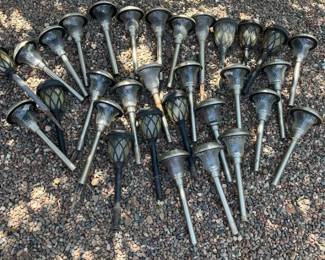 A Lot Of Thirty Two Solar Decorative Lamps