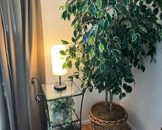 Small Decorative Glass And Metal Table And More