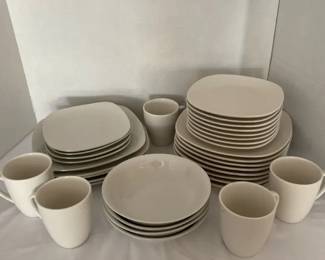 White Dishware Set