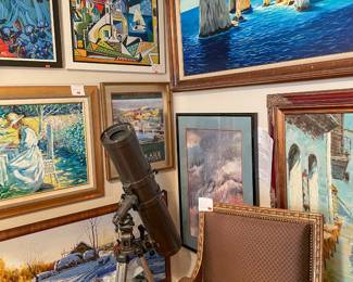 Furniture/telescope/artwork