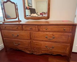 Ethan Allen Dresser and Mirror