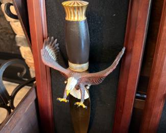 Framed eagle-handle collector dagger