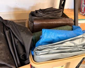 Tarps and protective covers lot