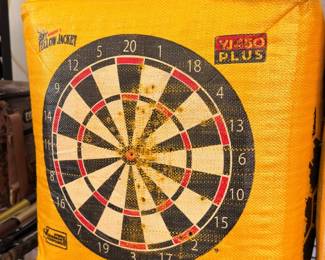 Yellow Jacket archery target and dartboard