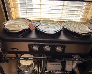 Bella triple slow cooker buffet server