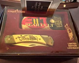 Schrade Cutlery Bear Cult limited edition lockback knife