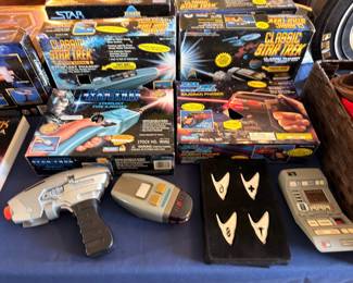 Classic Star Trek phasers and prop replicas