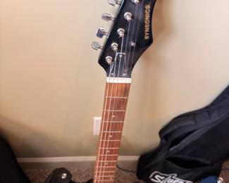 Sunburst electric guitar, Strat-style