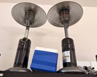 Patio propane heaters and cooler