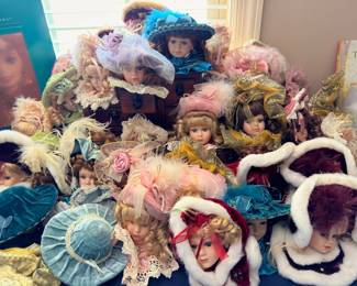 Porcelain doll collection