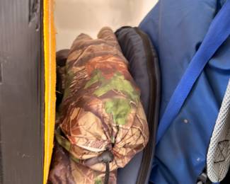 Camo hunting gear and bags