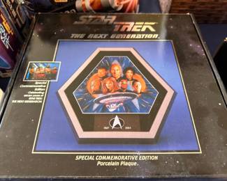 Star Trek Next Generation commemorative porcelain plaque