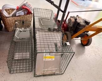 Live animal cage traps