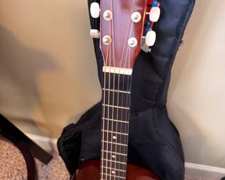 Sunlite acoustic guitar with soft case