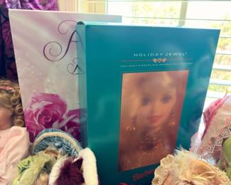 Holiday Porcelain Barbie and dolls