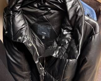 Black leather jacket