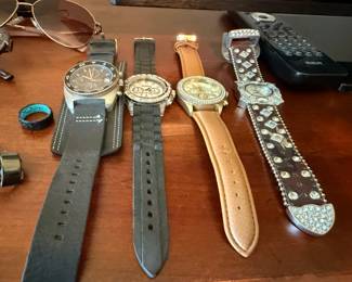 Collection of men's wristwatches