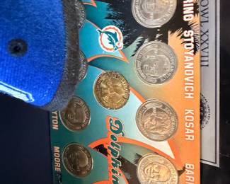 Miami Dolphins commemorative coin set