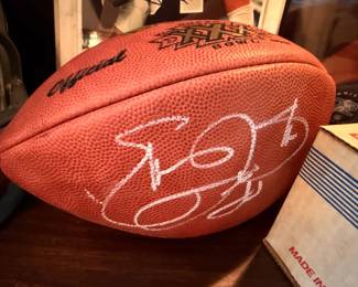 Autographed official NFL football