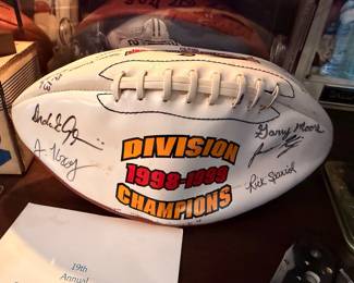Multi-signed 1998-1999 Division Champions football