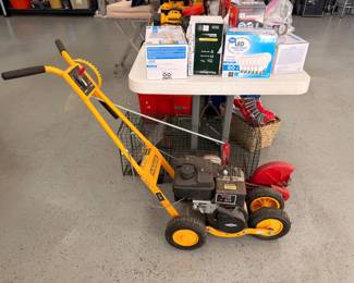 Walk-behind gas lawn edger